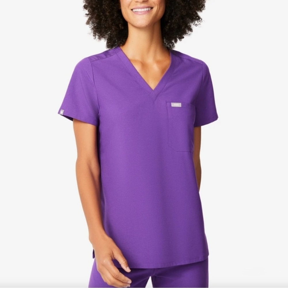 Figs Ultra Violet Catarina Scrub top Small Limited Edition